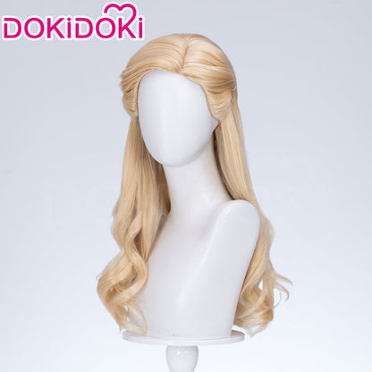 【Ready For Ship】【Front Lace】DokiDoki Movie Cosplay Wig Long Curly Blonde Hair