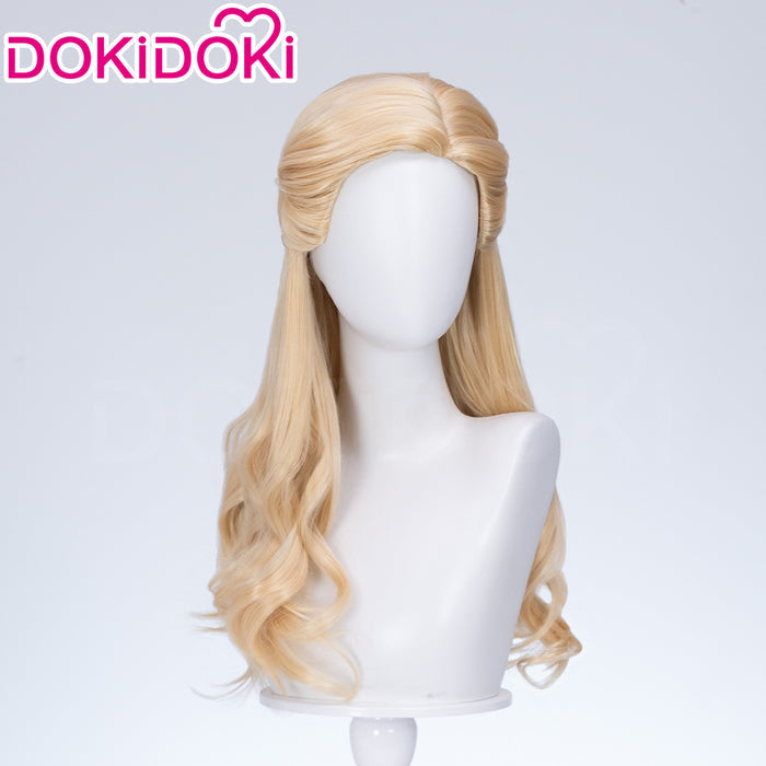 【Ready For Ship】【Front Lace】DokiDoki Movie Cosplay Wig Long Curly Blonde Hair