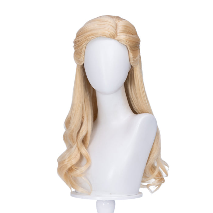 【Ready For Ship】【Front Lace】DokiDoki Movie Cosplay Wig Long Curly Blonde Hair