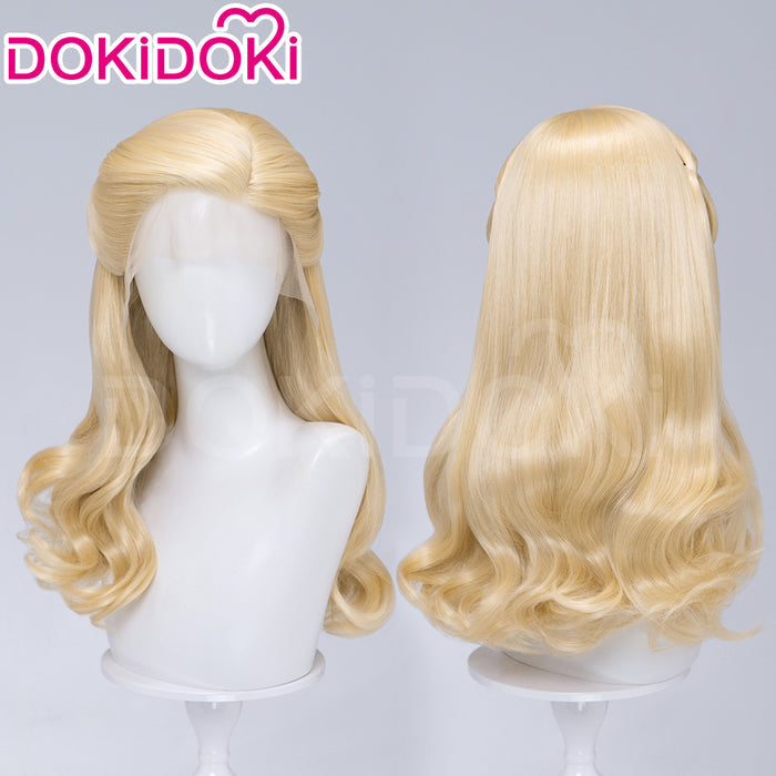 【Ready For Ship】【Front Lace】DokiDoki Movie Cosplay Wig Long Curly Blonde Hair