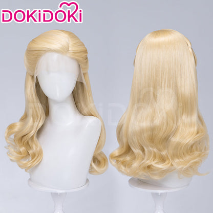 【Ready For Ship】【Front Lace】DokiDoki Movie Cosplay Wig Long Curly Blonde Hair