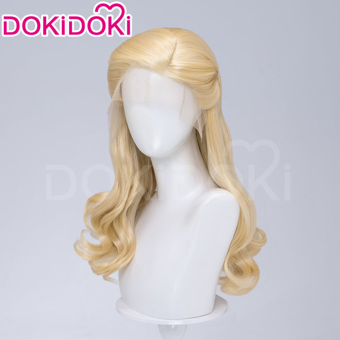 【Ready For Ship】【Front Lace】DokiDoki Movie Cosplay Wig Long Curly Blonde Hair