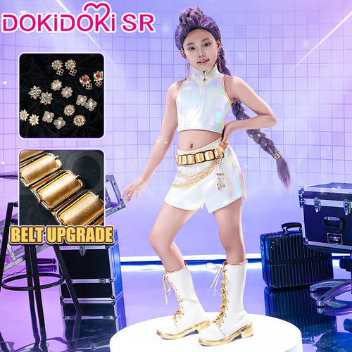 【Ready For Ship】【Kids Version】【Size S-3XL】【Last Batch】DokiDoki-SR Movie Anime KPOP KILLER Costume WHITE SERIES Children Version