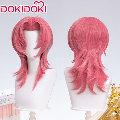 【Ready For Ship】【Last Batch】DokiDoki Movie Anime Cosplay Men Wig Long Curly Pink Hair