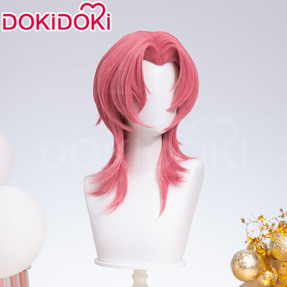 【Ready For Ship】【Last Batch】DokiDoki Movie Anime Cosplay Men Wig Long Curly Pink Hair