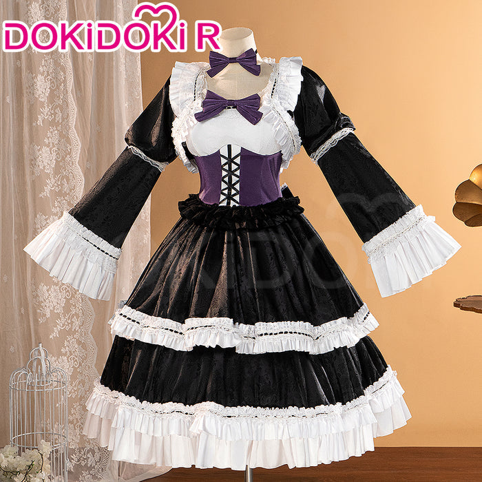 【Ready For Ship】【Last Batch】DokiDoki-R Anime Cosplay Costume Women Black Dress