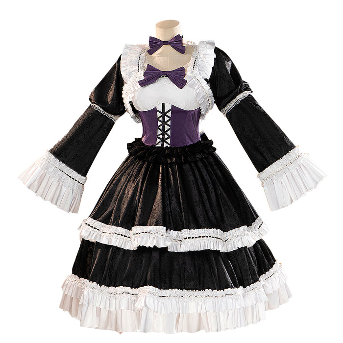 【Ready For Ship】【Last Batch】DokiDoki-R Anime Cosplay Costume Women Black Dress
