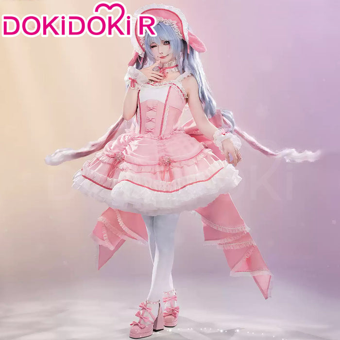 【Ready For Ship】【Last Batch】DokiDoki-R Cosplay Snow Pink Dress Lolita Female Costume