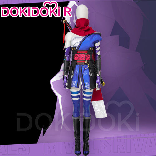 【Ready For Ship】【Last Batch】Dokidoki-R Game Cosplay Costume Women Blue Costume