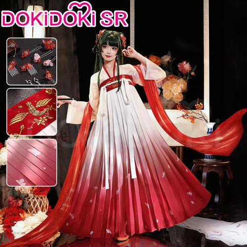【Ready For Ship】【Last Batch】DokiDoki-SR Anime The Apothecary Diaries Cosplay Maomao Costume Mao Mao Red Date Dress