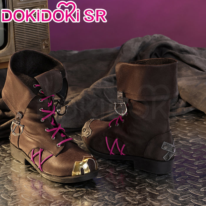 【Ready For Ship】【Last Batch】DokiDoki-SR Game Cosplay Female Shoes Brown Boots