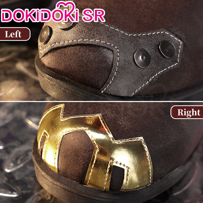【Ready For Ship】【Last Batch】DokiDoki-SR Game Cosplay Female Shoes Brown Boots
