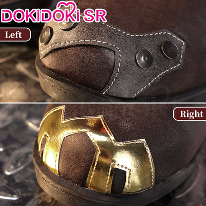 【Ready For Ship】【Last Batch】DokiDoki-SR Game Cosplay Female Shoes Brown Boots