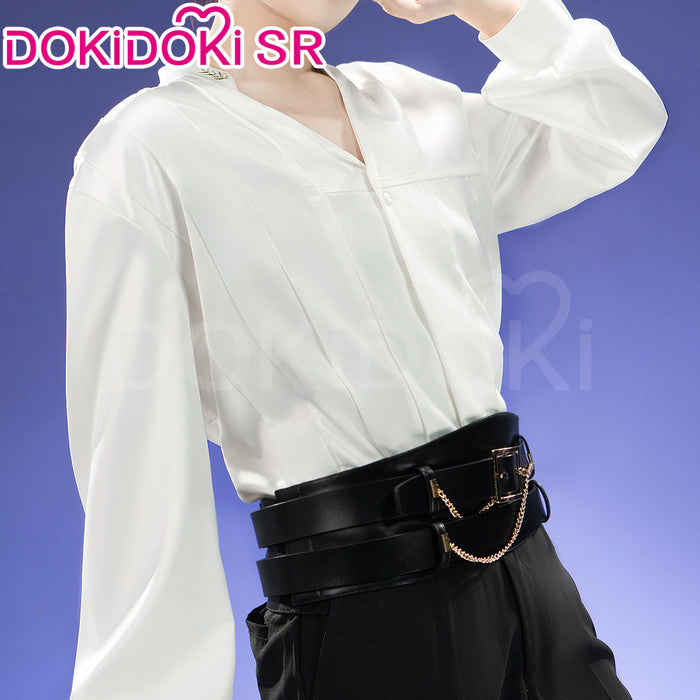 【Ready For Ship】【Last Batch】【Size S-3XL】DokiDoki-SR Game Love and Deepspace Cosplay Rafayel White Sand Phantom Costume White Skirt