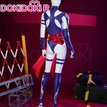 【Ready For Ship】【Last Batch】【Size XS-3XL】Dokidoki-R Game Cosplay Costume Purple Tights Skin Vengeance