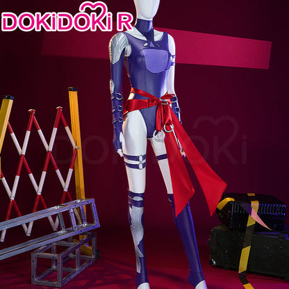 【Ready For Ship】【Last Batch】【Size XS-3XL】Dokidoki-R Game Cosplay Costume Purple Tights Skin Vengeance