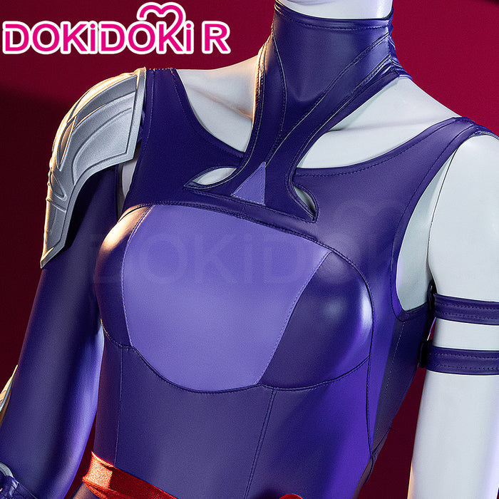 【Ready For Ship】【Last Batch】【Size XS-3XL】Dokidoki-R Game Cosplay Costume Purple Tights Skin Vengeance