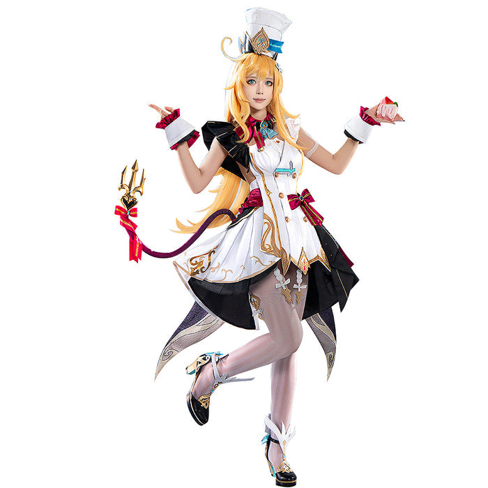 【Ready For Ship】【Last Batch】【Size XS-3XL】DokiDoki-R Game Genshin Impact Cosplay Escoffier Costume Fontaine