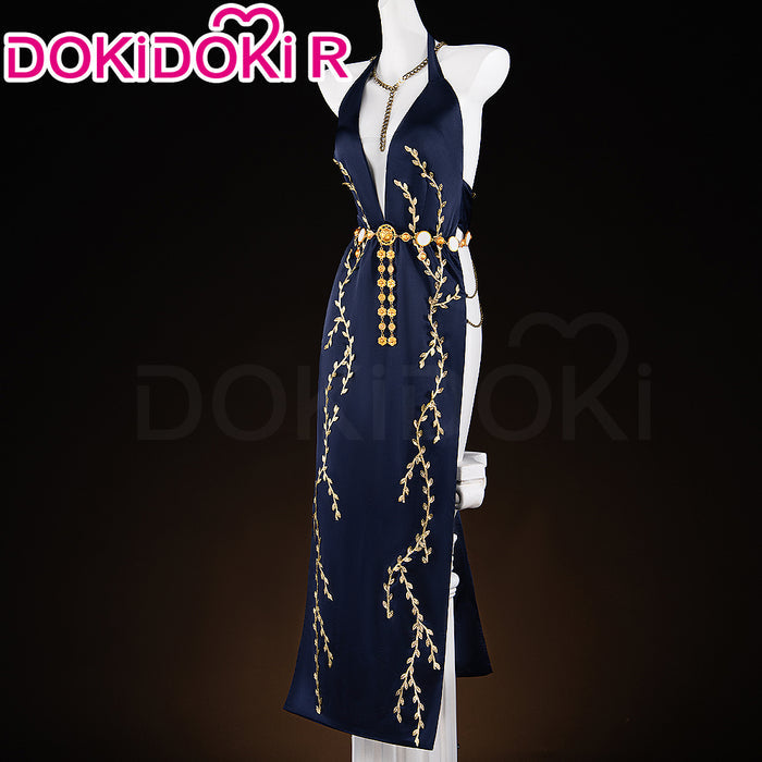 【Ready For Ship】【Size S-2XL】DokiDoki-R Game Cosplay Costume Blue Dress