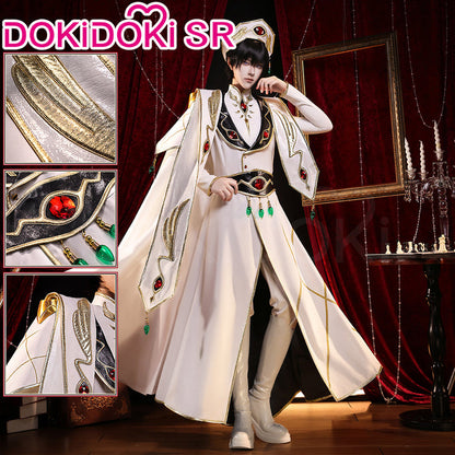 【Ready For Ship】【Size S-2XL】【Last Batch】DokiDoki-SR Anime Cosplay Emperor Costume White / Black Uniform King Wear