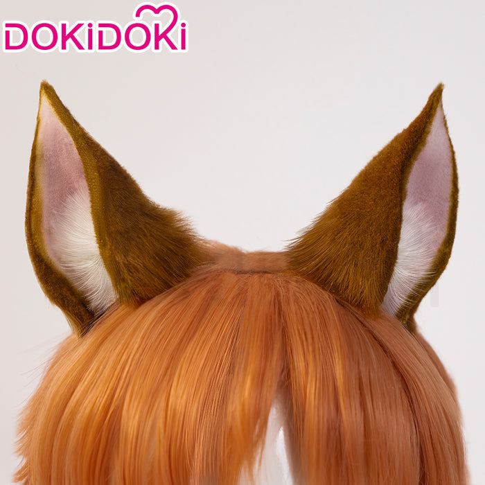 【Ready For Ship】【Size S-3XL】Dokidoki-R Game Cosplay Brown Leather Suit Tail