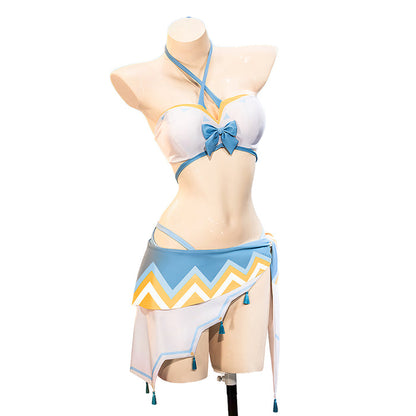 【Ready For Ship】【Size S-3XL】DokiDoki-R Game Genshin Impact Cosplay Lumine Costume Swimsuit Natlan