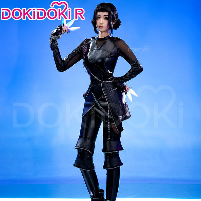 【Ready For Ship】【Size S-4XL】【Last Batch】DokiDoki-R Movie Anime KPOP KILLER  Cosplay Black Costume BATTLE  SERIE