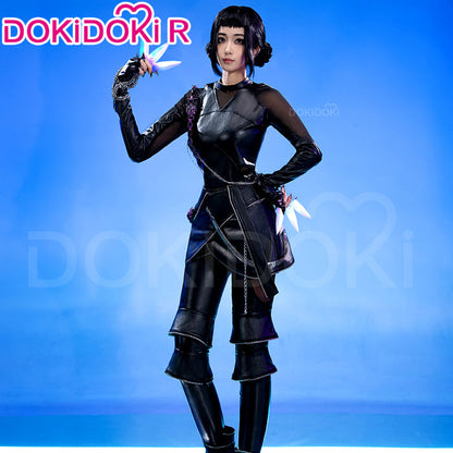 【Ready For Ship】【Size S-4XL】【Last Batch】DokiDoki-R Movie Anime KPOP KILLER  Cosplay Black Costume BATTLE  SERIE