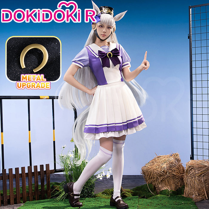 【Ready For Ship】【Size XS-3XL】Dokidoki-R Anime Cosplay Purple Uniform