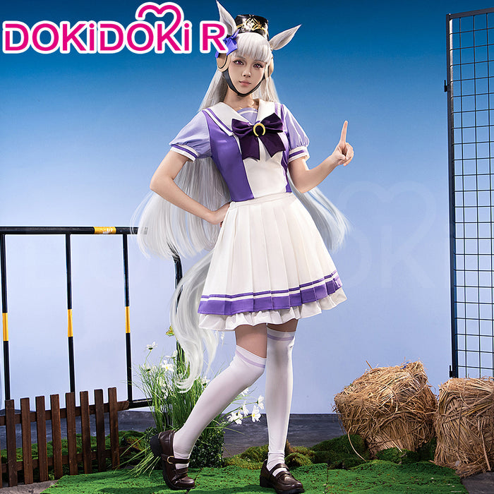 【Ready For Ship】【Size XS-3XL】Dokidoki-R Anime Cosplay Purple Uniform
