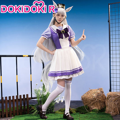 【Ready For Ship】【Size XS-3XL】Dokidoki-R Anime Cosplay Purple Uniform