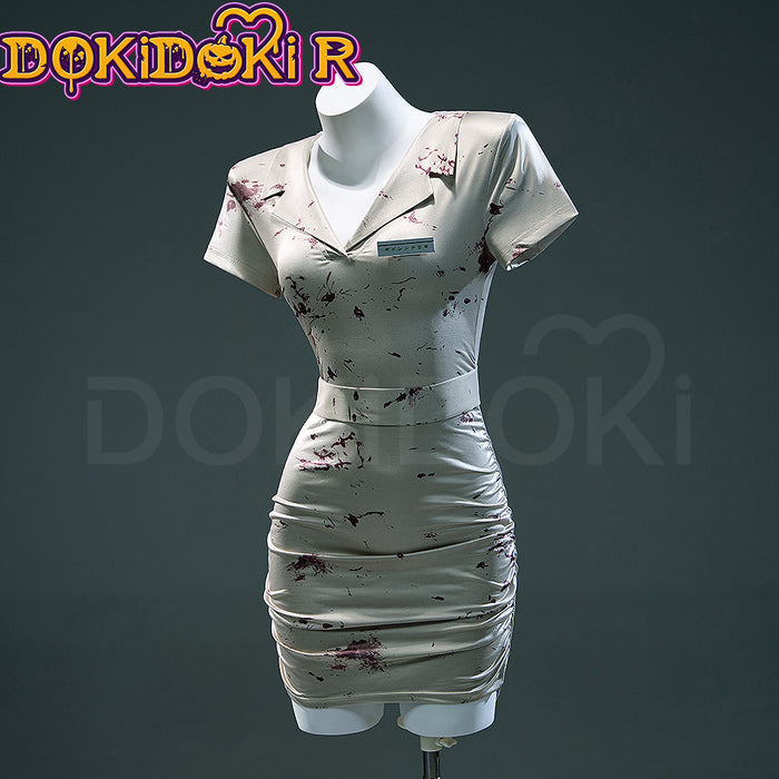 【Ready For Ship】【Size XS-3XL】DokiDoki-R Movie Game Cosplay Nurse Costume Halloween