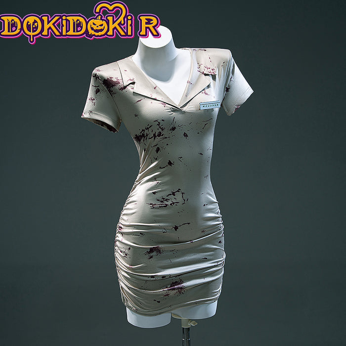【Ready For Ship】【Size XS-3XL】DokiDoki-R Movie Game Cosplay Nurse Costume Halloween