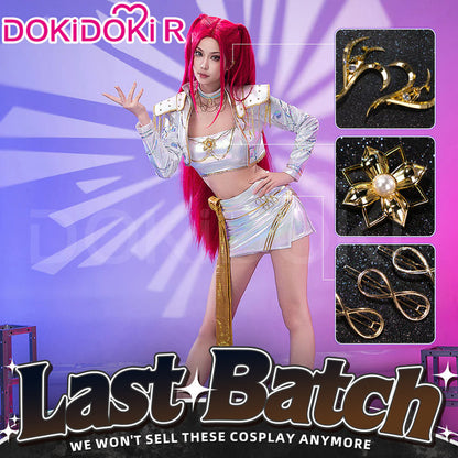【Ready For Ship】【Size XS-3XL】【Last Batch】DokiDoki-R Movie Anime KPOP KILLER Cosplay Costume WHITE SERIES