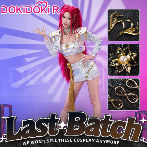 【Ready For Ship】【Size XS-3XL】【Last Batch】DokiDoki-R Movie Anime KPOP KILLER Cosplay Costume WHITE SERIES