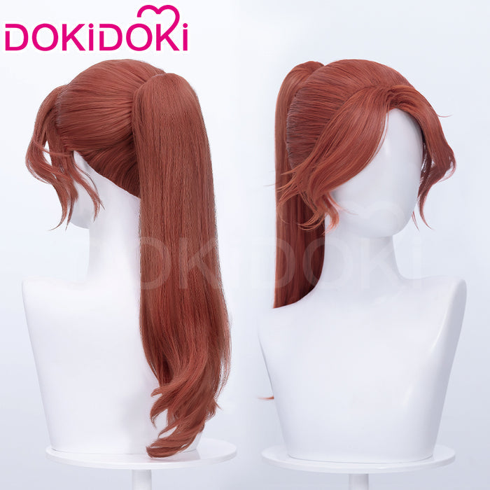 【Silver Ver Ready For Ship】DokiDoki Game Clair Obscur: Expedition 33 Copslay Maelle Wig Long Curly Red Silver Hair