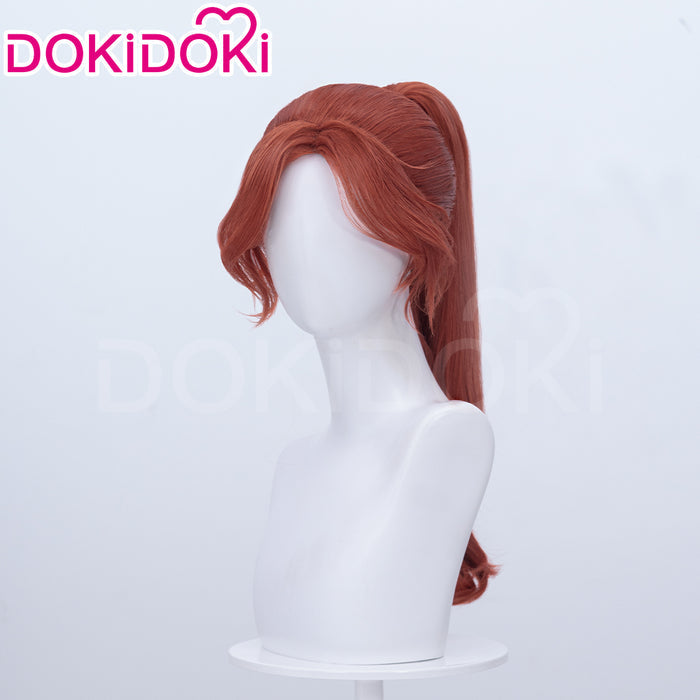 【Silver Ver Ready For Ship】DokiDoki Game Clair Obscur: Expedition 33 Copslay Maelle Wig Long Curly Red Silver Hair