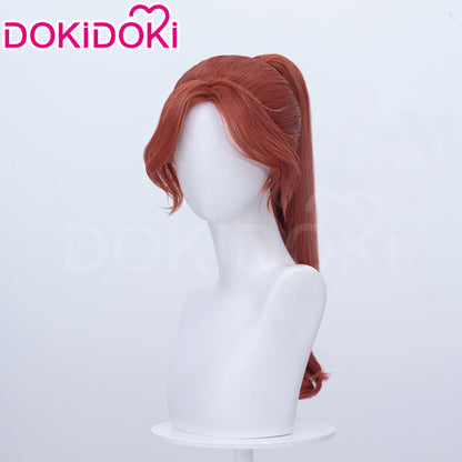 【Silver Ver Ready For Ship】DokiDoki Game Clair Obscur: Expedition 33 Copslay Maelle Wig Long Curly Red Silver Hair