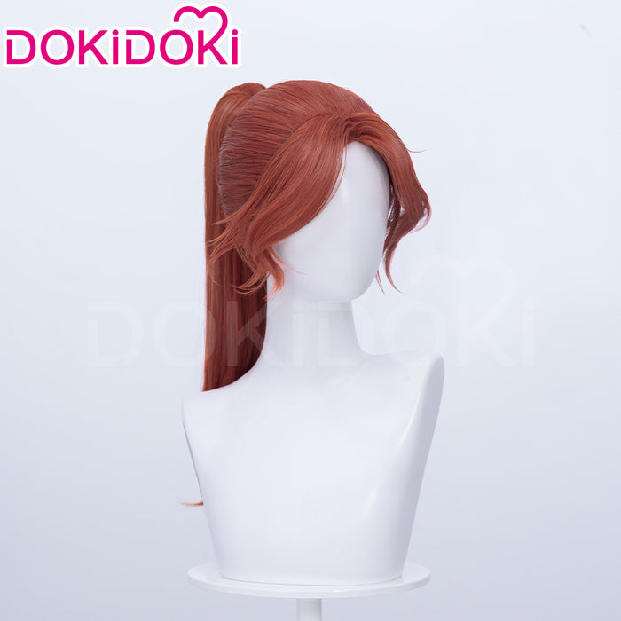 【Silver Ver Ready For Ship】DokiDoki Game Clair Obscur: Expedition 33 Copslay Maelle Wig Long Curly Red Silver Hair