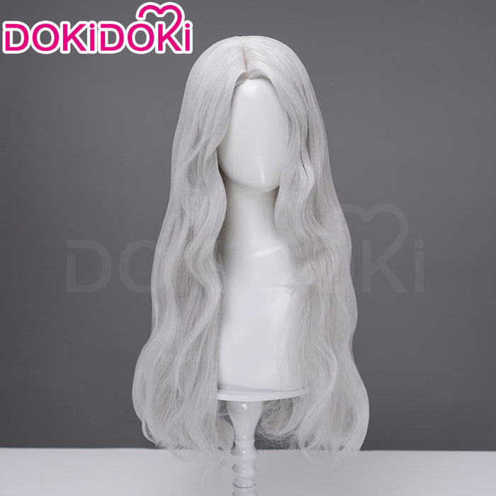 【Silver Ver Ready For Ship】DokiDoki Game Clair Obscur: Expedition 33 Copslay Maelle Wig Long Curly Red Silver Hair