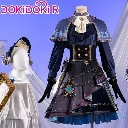 【Size M-2XL】DokiDoki-R Game Cosplay Short Black Dress Costume Twilight Draw