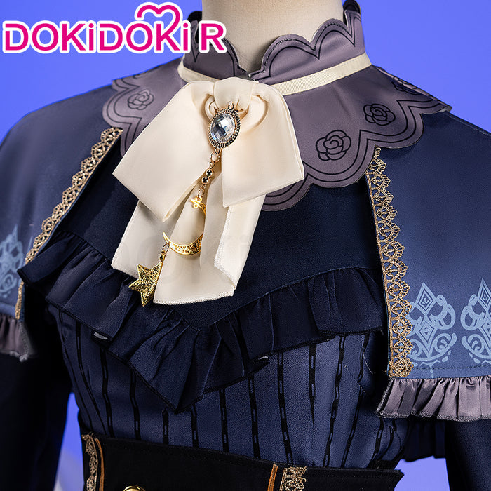 【Size M-2XL】DokiDoki-R Game Cosplay Short Black Dress Costume Twilight Draw
