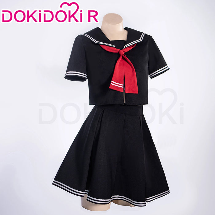 【Size S-2XL 】DokiDoki-R Anime Fate/stay night Cosplay Alter Costume Black / White Sailor Suit