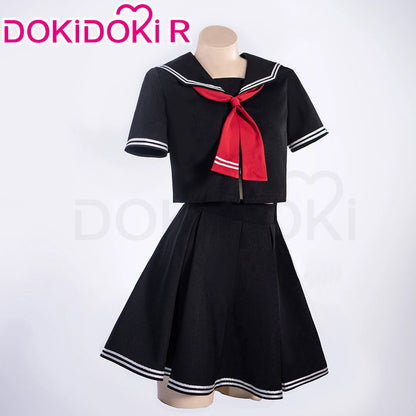 【Size S-2XL 】DokiDoki-R Anime Fate/stay night Cosplay Alter Costume Black / White Sailor Suit
