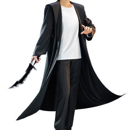 【Size S-2XL】DokiDoki-R Anime Cosplay Man Costume Black White