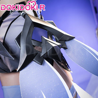【Size S-3XL】DokiDoki-R Game Genshin Impact Cosplay Black Skirk Costume