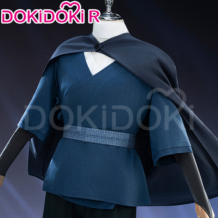 【Size S-3XL】DokiDoki-R Movie Anime Cosplay Miizuu Costume Blue Green Samurai