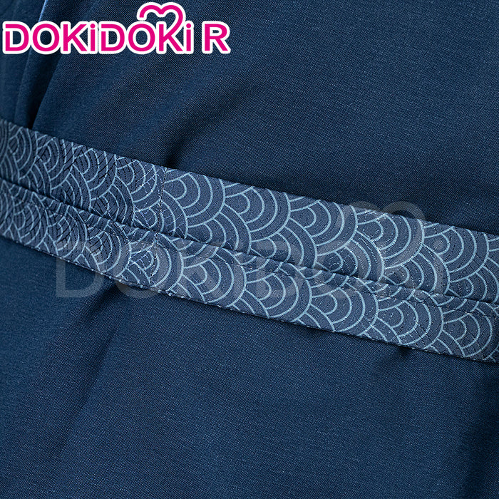 【Size S-3XL】DokiDoki-R Movie Anime Cosplay Miizuu Costume Blue Green Samurai