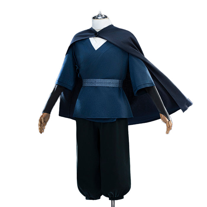 【Size S-3XL】DokiDoki-R Movie Anime Cosplay Miizuu Costume Blue Green Samurai