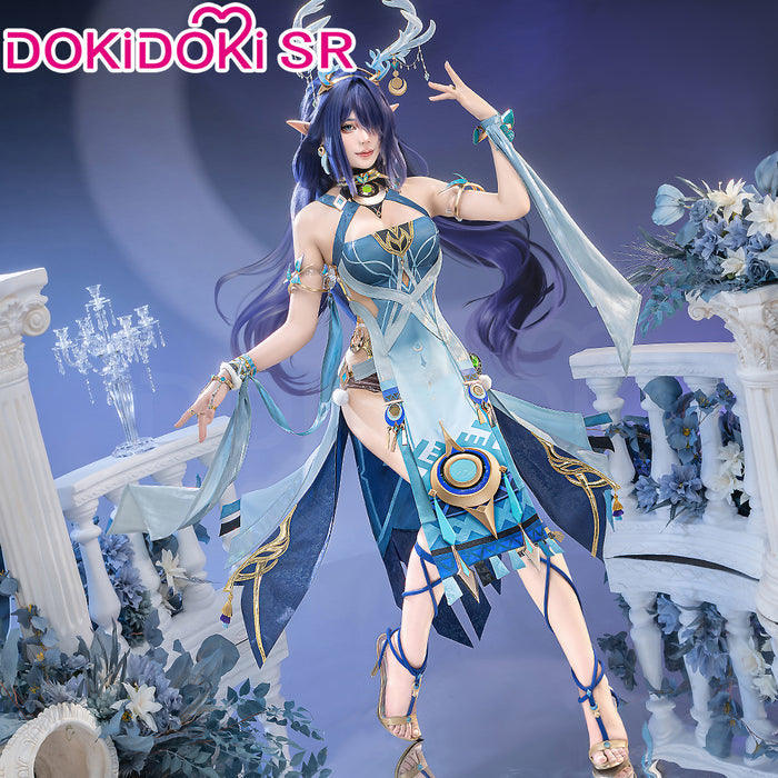 【Size S-3XL】DokiDoki-SR Game Genshin Impact Cosplay Lauma Costume Song of the Welkin Moon Nod Krai Halloween